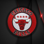 Chicago Bulls NBA Team besticktes Bügelbild / Klett-Aufnäher